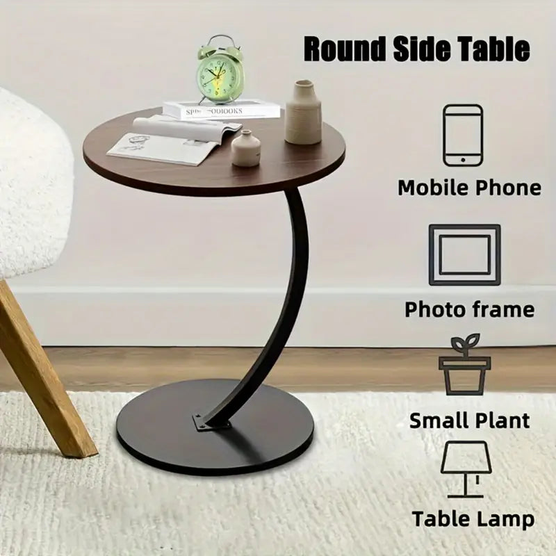 🛋️ Mesa Redonda para Sala – Elegancia Compacta para tu Hogar