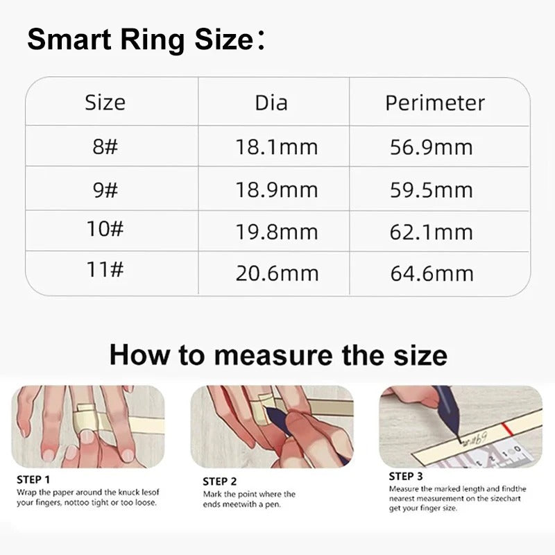 Anillo Inteligente Smart Ring Fitness